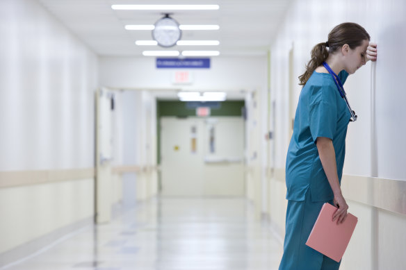 Healthcare workers are already exhausted after two years on the front lines of the pandemic.