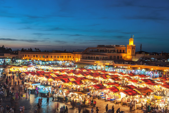 Djemaa el-Fnaa in Marrakesh is one of the world’s greatest night markets.