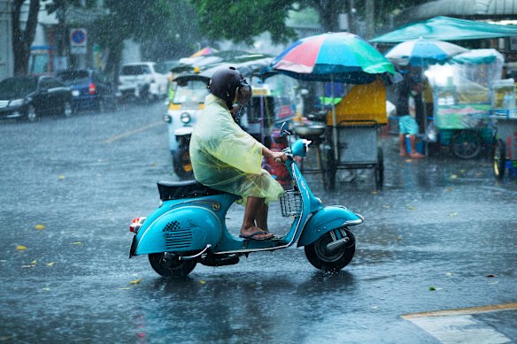 Rainy season in South-East Asia has its advantages.