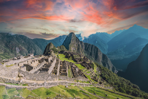 Machu Picchu, the city of the Inca Empire hidden in the Andean mountains.