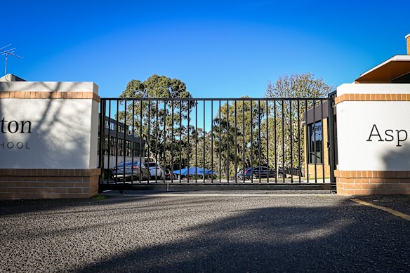 The Alphington Grammar gate that Yarra Council plans to remove.