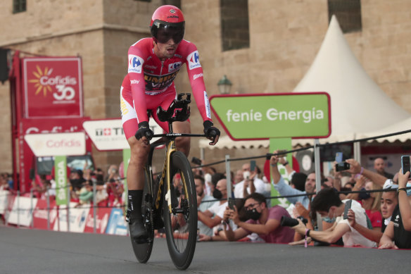 Jumbo-Visma’s Primoz Roglic seals the Vuelta during the final time trial.