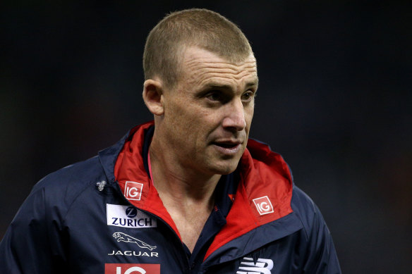 Melbourne coach Simon Goodwin is arguably the coach under the most pressure going into the 2020 AFL season, bar Ken Hinkley.
