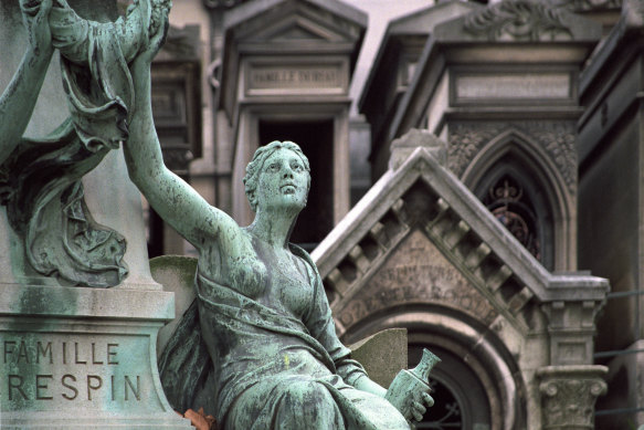 Pere Lachaise cemetery in Paris.