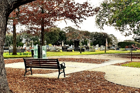 Among the oaks, a plaque on stone will soon be laid alongside the other memorials.