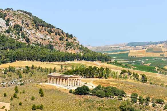 Ancient Greek ruins in Segesta, Sicily.
