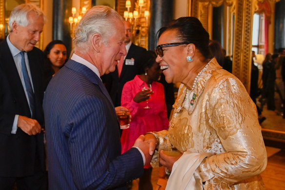 Prince Charles, seen here with Commonwealth Secretary-General Patricia Scotland on June 9, will represent the Queen at the Commonwealth Heads of Government  summit in Rwanda later this month. 