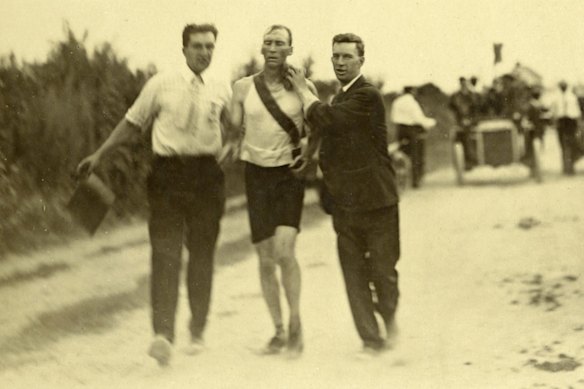 Tom Hicks fuelled up for the St Louis Olympic Games with an unusual concoction.