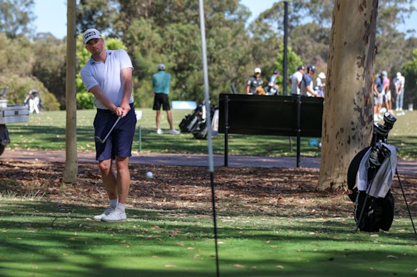 Gavin Macpherson practising ahead of the NSW Open in the Hunter Valley.