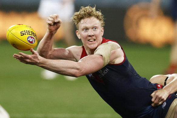 Best and fairest: Melbourne midfielder Clayton Oliver.