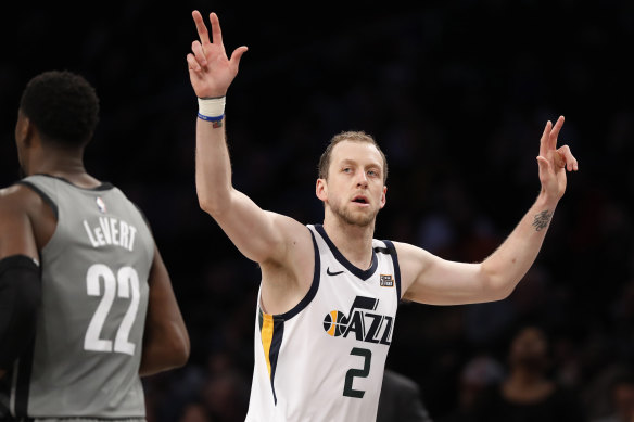 Joe Ingles was in red-hot form against the Nets.