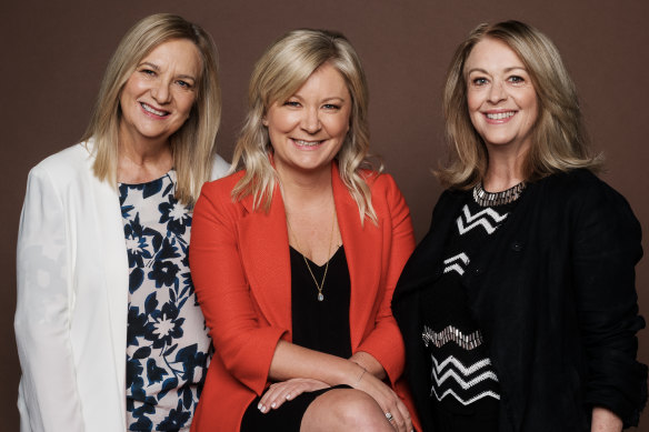 From left: Former editors Amanda Wilson, Lisa Davies and Judith Whelan pictured in 2021 to mark the Herald’s 190th birthday.