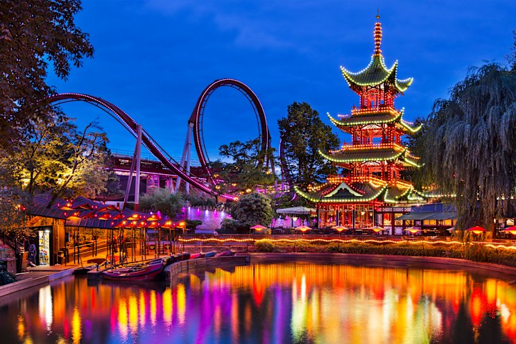 Copenhagen's Tivoli Gardens is the second-oldest amusement park in the world.
