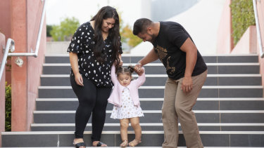 Vunipola Fifita drove back and forth to Sydney for four months to visit Elenoa and Lute.