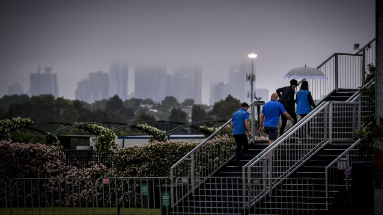 The view from the city from Flemington.