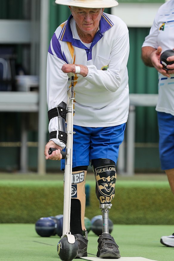 Peter Walsh in action for Cobden.  