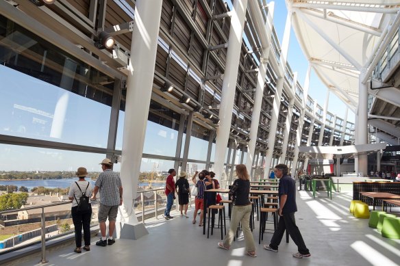 Perth's Optus Stadium was lauded for its spectator-focused design and use of steel.