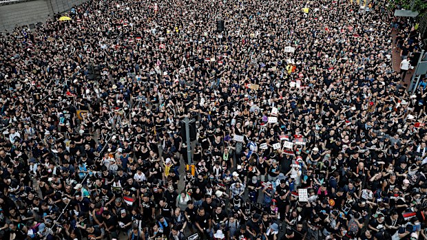 Anger, sadness and solidarity on Hong Kong's long march