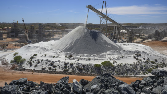 The Future Made in Australia policy is aimed at supporting new industries in areas such as lithium processing.