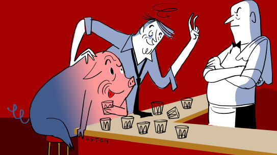 Spending your life living high on the hog could be masking some deeper troubles with money.