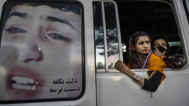 Afghans displaced by the Taliban’s advance in Kabul, Afghanistan