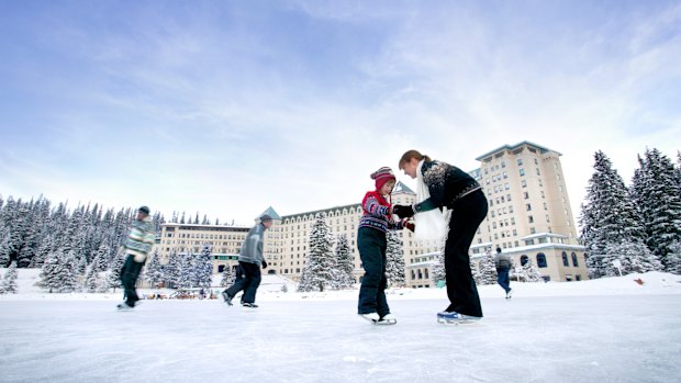 Chateau Lake Louise: a rink for ice skating and hockey, complete with an ice bar, is about as cool as it gets.