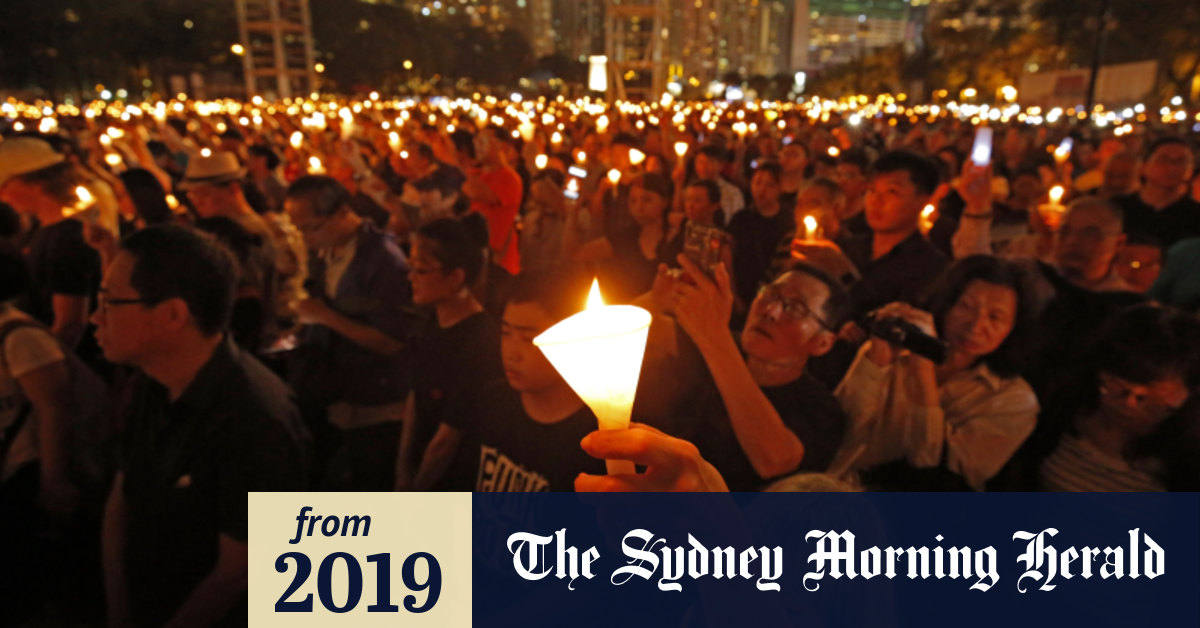 Tiananmen Square Massacre: 180,000 gather in Hong Kong for ...