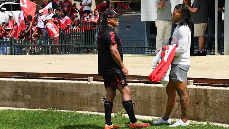 ‘We don’t forget our people’: Tonga welcome Manase Fainu into camp on day release from jail