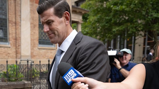 Ben Robert-Smith departs the court on February 5.