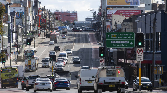Parramatta Road in Sydney.