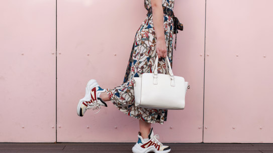 High heels are on the out.