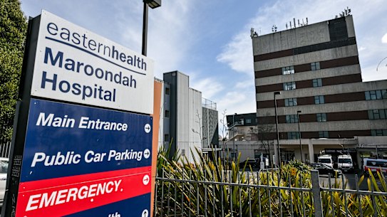 Staff at Maroondah Hospital were recently informed of the changes. 