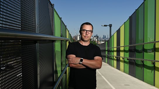 Cameron Tait at West Footscray Station.