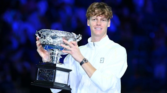 Jannik Sinner after claiming back-to-back Australian Open titles.