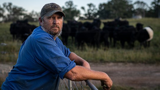 Farmer Alastair McLaren pictured at Yarramundi.