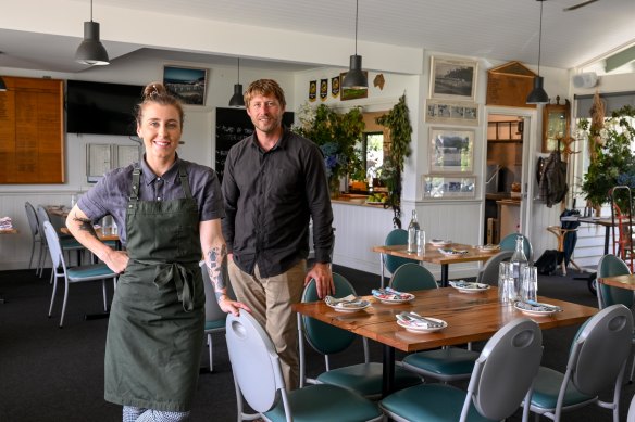 Chef Jo Barrett and partner David Osgood.