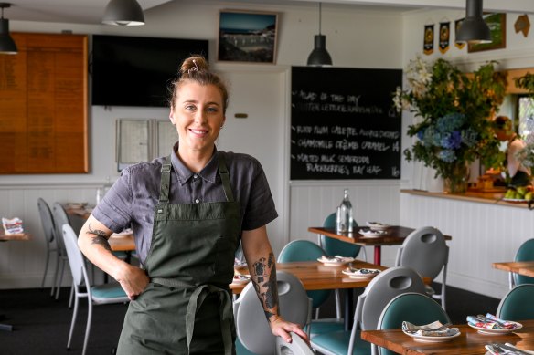 Jo Barrett, co-owner and chef at Little Picket in Lorne.