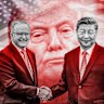 Donald Trump loomed large over the meeting between Xi and Albanese.