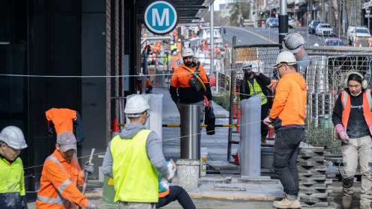 Public infrastructure projects such as Sydney’s Metro helped keep the economy afloat through the June quarter.