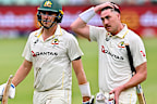 Pat Cummins (left) and Matthew Renshaw.