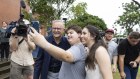 Opposition Leader Anthony Albanese campaigning in Cairns.