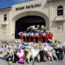 A memorial at Bondi Pavilion in the days after the December 14 massacre.