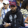 Nick Kygios at the US Open, where he was commentating for ESPN.
