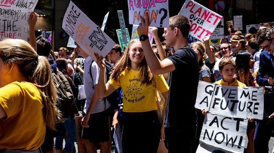 Students across Australia walked out of school in November to protest inaction on climate change.