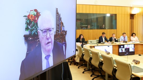 Bruce Hales gives evidence on Friday.