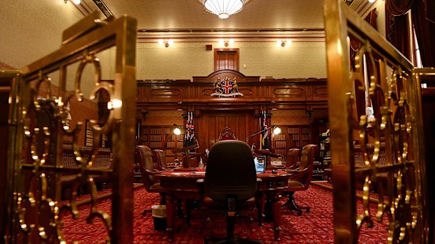  The Legislative Council chamber was part of the renovation.