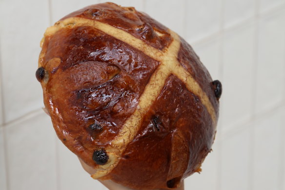 Hot cross loaf at LouLou Boulangerie.