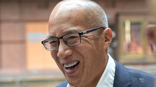 Charlie Teo arrives at a disciplinary hearing in Sydney on Monday.