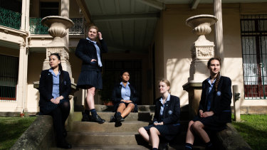 Year 12 students at St Scholastica's College have been given a special brooch to mark their resilience during the coronavirus pandemic.