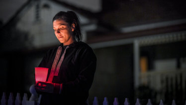 Sandra Deed in Clara Street setup a small dawn service on Anzac day.